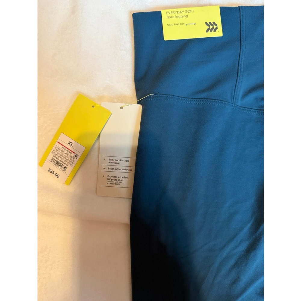 All in Motion Everyday Soft Flare Legging XL Ultra High Rise Teal Blue NWT - Picture 4 of 4